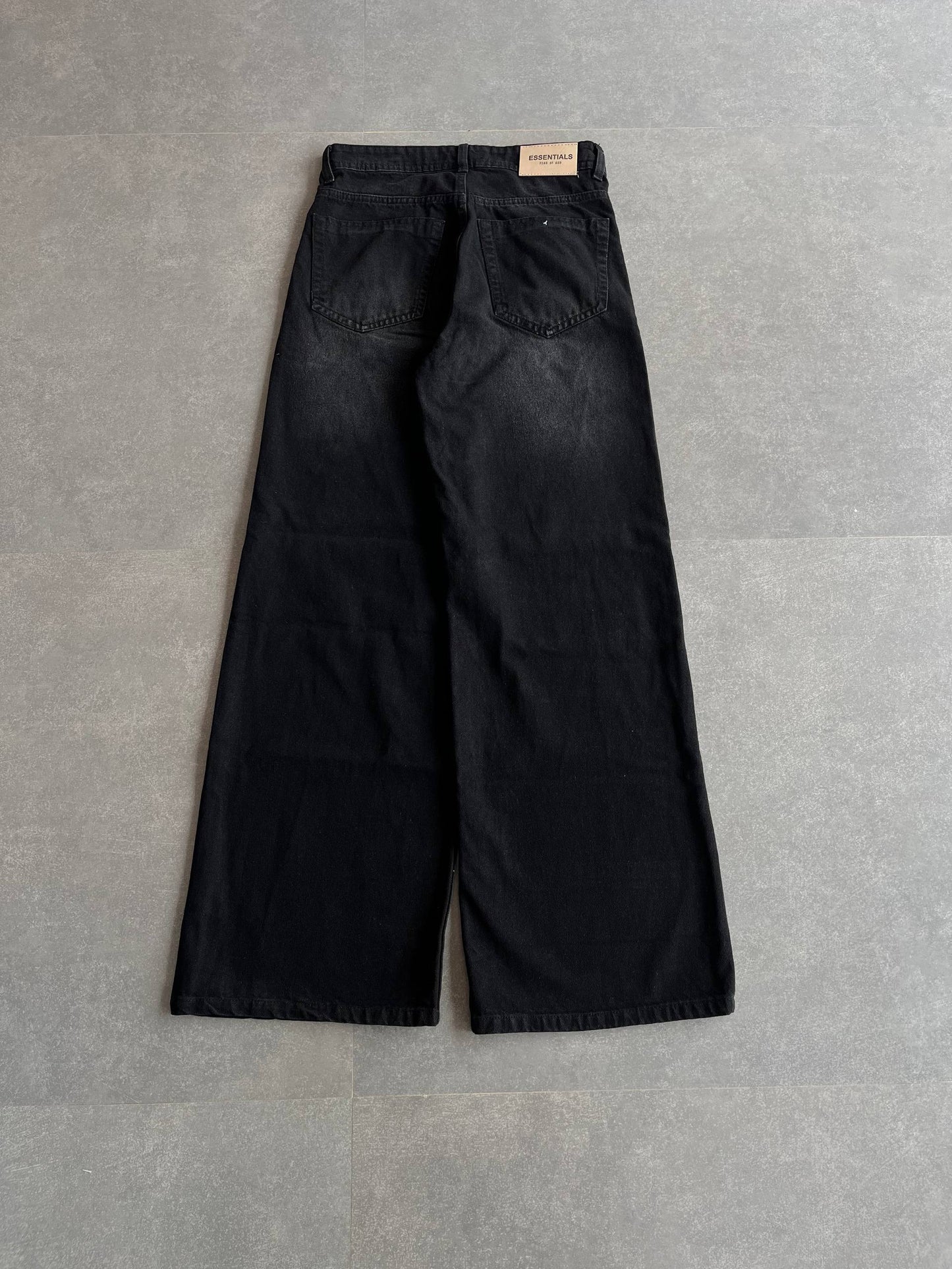 Black White Shade Wide Leg Baggy