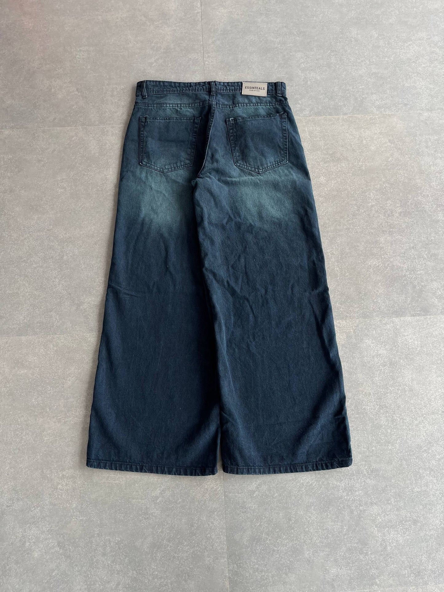 Blue Ocean Shade Wide Leg Baggy