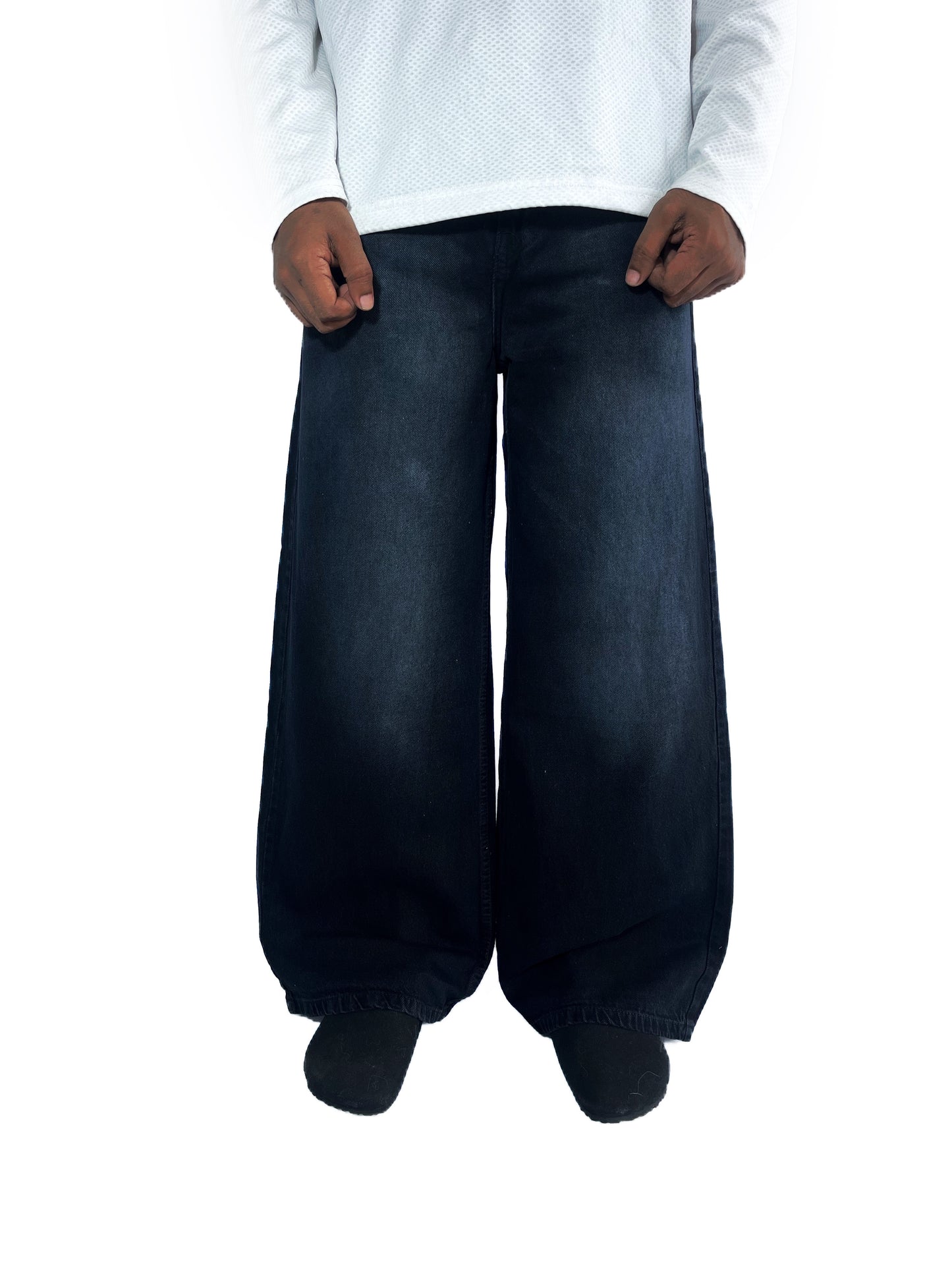 WHITE FOG SHADE WIDE LEG