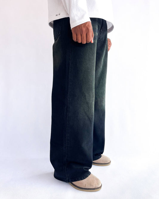 Green Shade Wide Leg Baggy