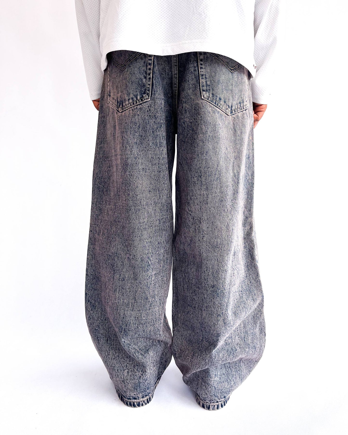 Purple Stone Wash Baggy