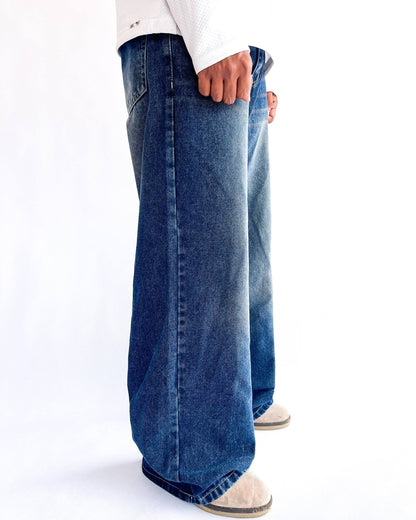 Denim Blue Shade Baggy