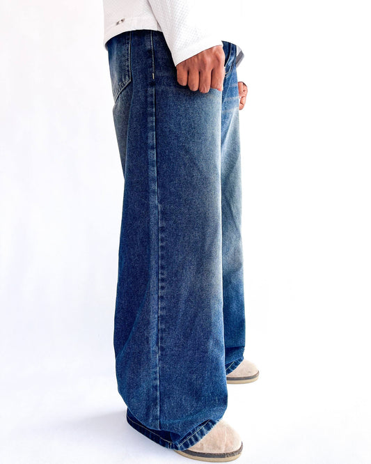 Denim Blue Shade Baggy