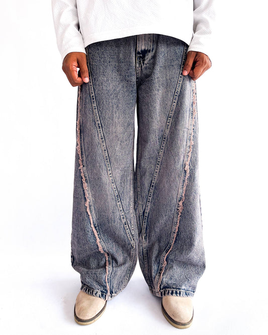 Purple Stone Wash Baggy