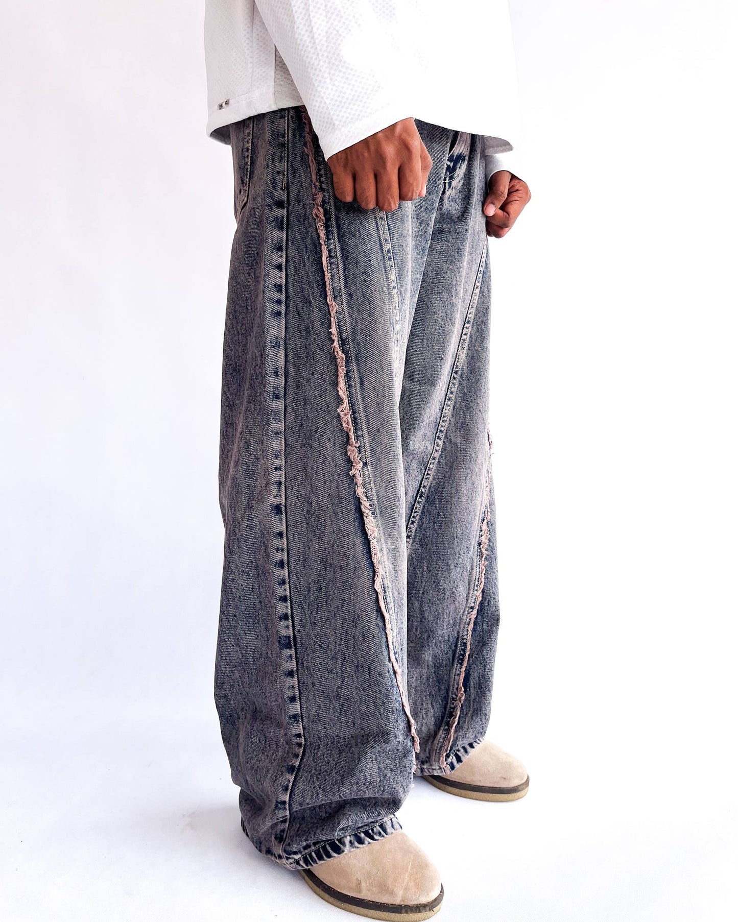 Purple Stone Wash Baggy