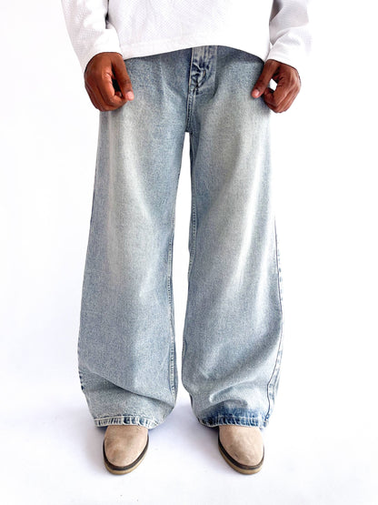 Light Purple Shade Wide Leg Baggy