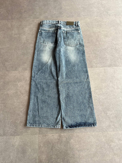 Blue Tinted Wide Leg Baggy