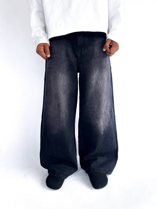 Black Cherry Shade Wide Leg Baggy