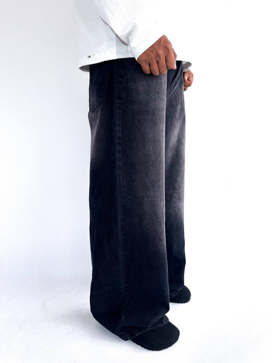 Black Cherry Shade Wide Leg Baggy