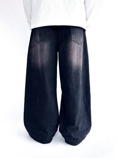 Black Cherry Shade Wide Leg Baggy