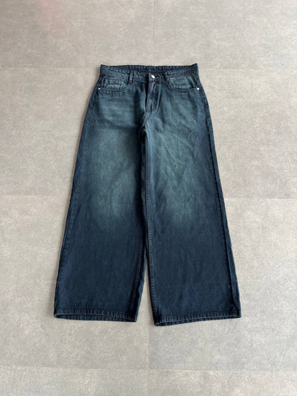 Blue Ocean Shade Wide Leg Baggy
