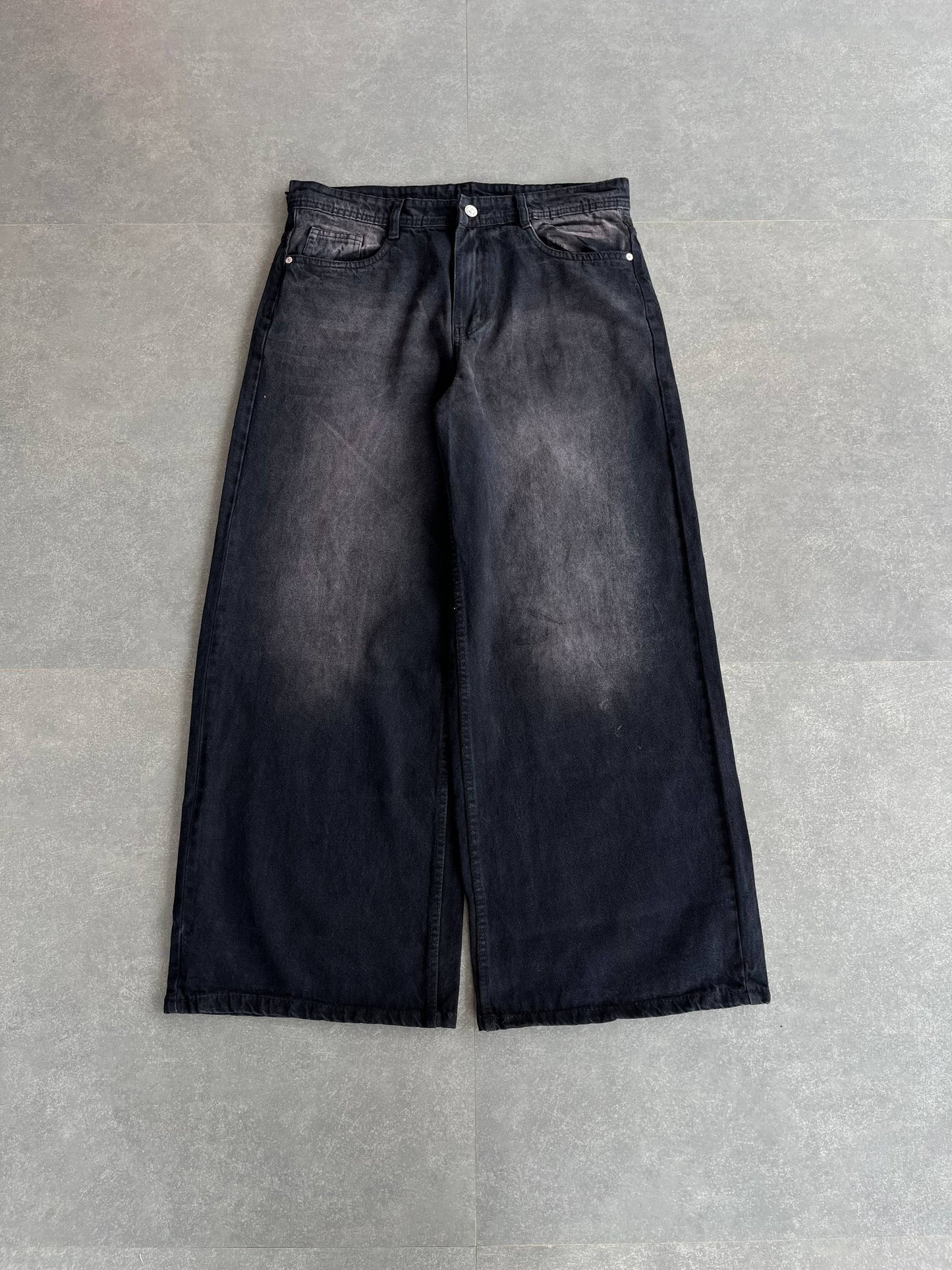 Black Cherry Shade Wide Leg Baggy