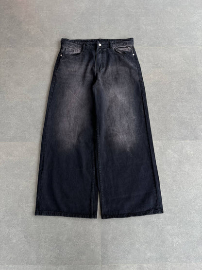 Black Cherry Shade Wide Leg Baggy